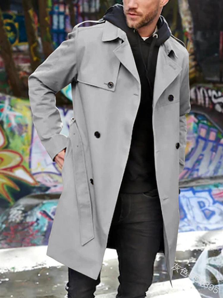 Herren Trenchcoat mit klassischem Stil R&B