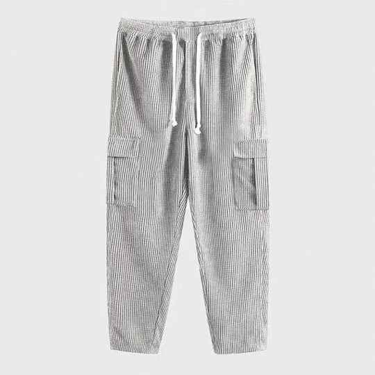 Herren Cargo-Hose im lässigen Schnitt mit elastischem Bund und praktischen Taschen R&B