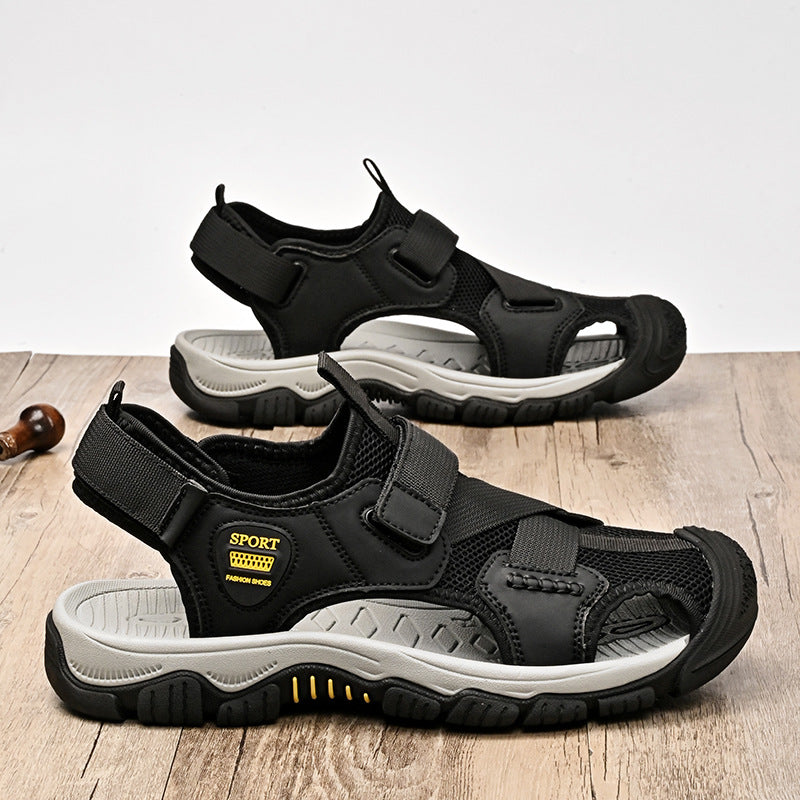Damen Sportliche Aquasandalen mit verstellbarem Klettverschluss und rutschfester Sohle R&B