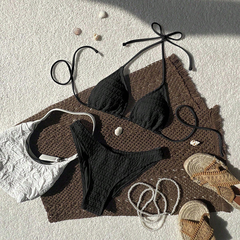 Damen eleganter Triangel-Bikini mit raffinierten Details R&B
