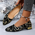 Damen Elegante Ballerinas mit modischem Druck und bequemem Innenfutter R&B