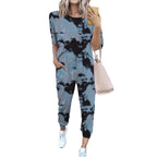 Damen Leichter Freizeit-Jumpsuit mit einem auffälligen Batik-Muster und praktischen Taschen R&B