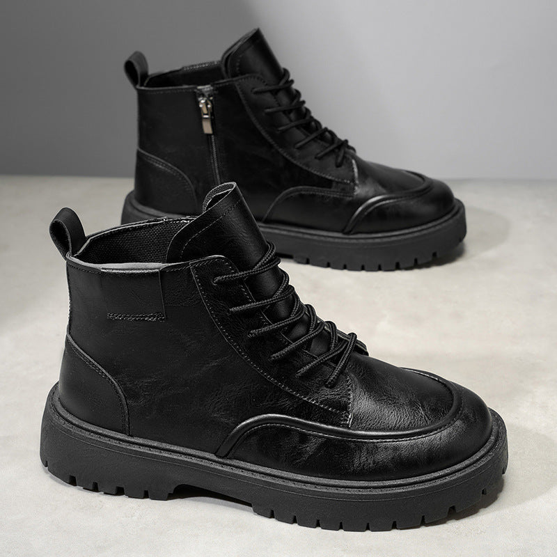 Damen Stiefeletten mit Reißverschluss und bequemer Schnürung