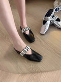 Damen Slingback Ballerinas mit dekorativem Riemendesign R&B