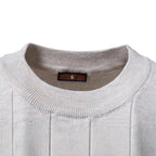 Herren nan leichter Kurzarm-Strickpullover mit feiner Rippenstruktur und Rundhalsausschnitt R&B