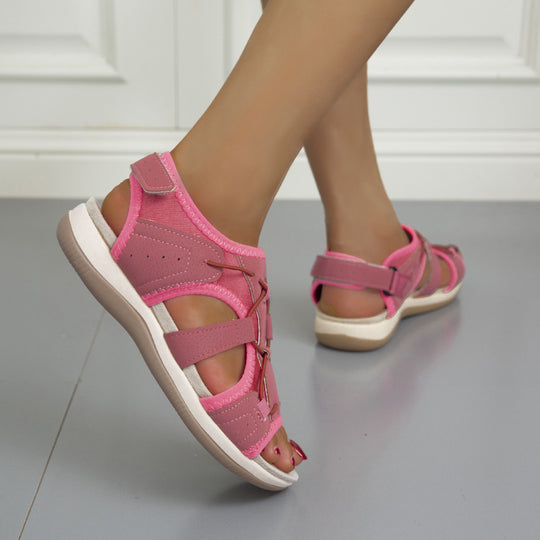 Damen Sportliche Freizeitsandalen mit flexiblem Riemendesign und geschlossenem Fersenbereich R&B