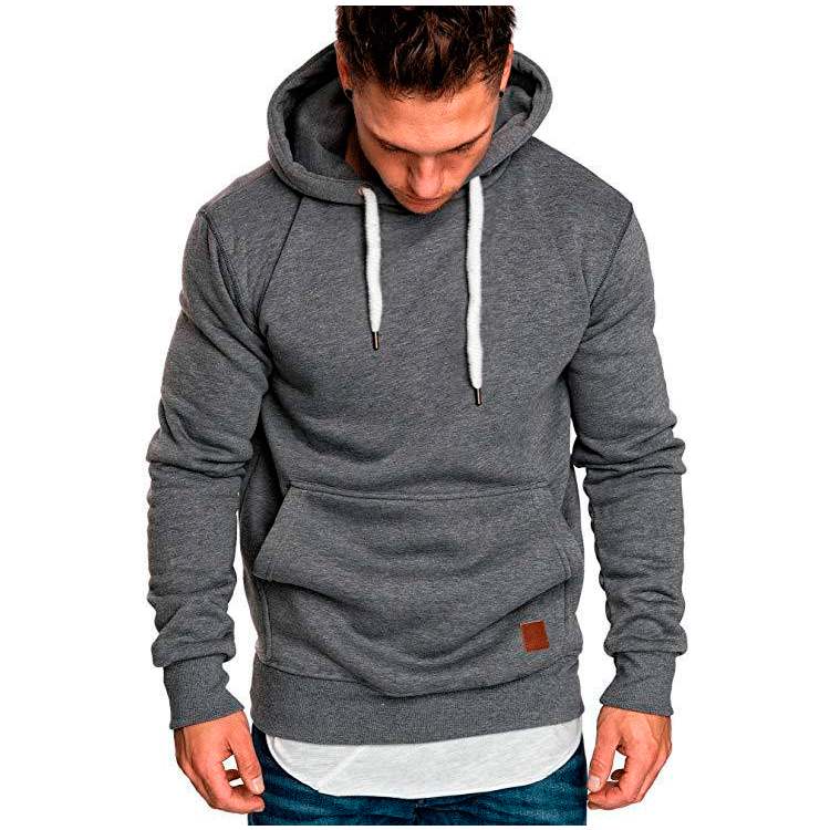 Herren Kapuzenpullover mit modischem Schnitt und lässigem Innenfutter R&B
