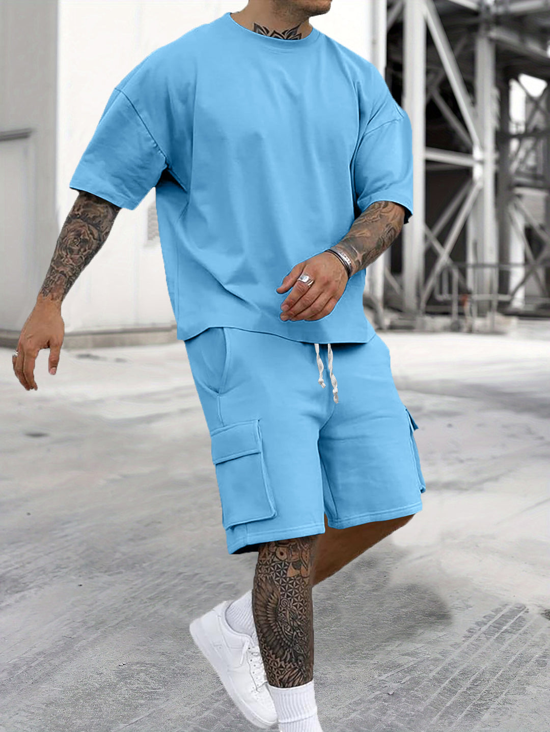 R&B | T-Shirt Werkzeugshorts Sportanzug