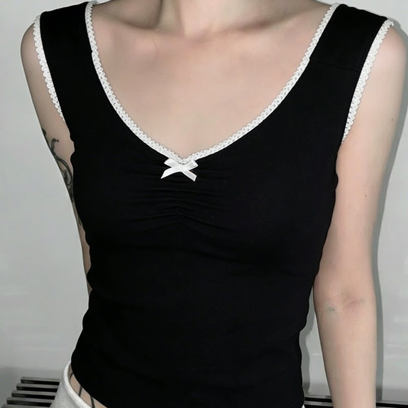 Damen verführerischer Bodysuit mit feinen Spitzenakzenten R&B