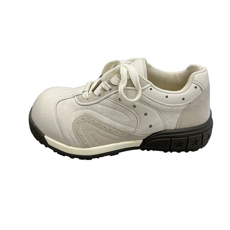 Damen sportliche Sneakers mit atmungsaktiver Oberflächenstruktur und stabiler Sohle R&B