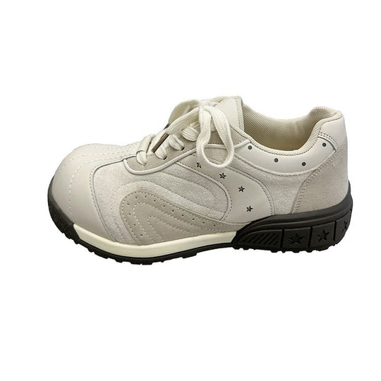 Damen sportliche Sneakers mit atmungsaktiver Oberflächenstruktur und stabiler Sohle R&B