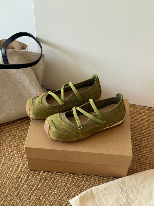 Damen Komfortable Ballerinas mit elastischem Riemchen und gepolsterter Innensohle R&B