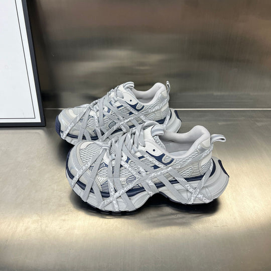 Damen Sportliche Hybrid Sneakers mit elastischer Netzstruktur und stabiler Gummisohle R&B