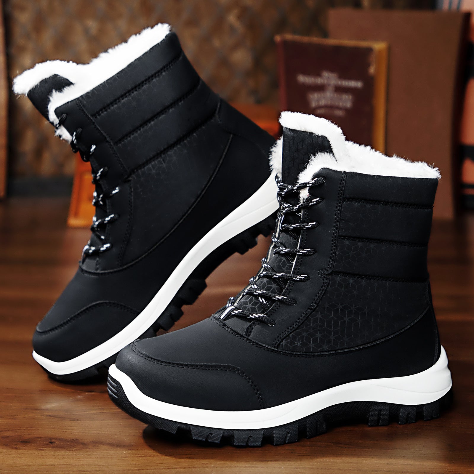Damen Winterboots mit isolierendem Futter und rutschfester Profilsohle R&B