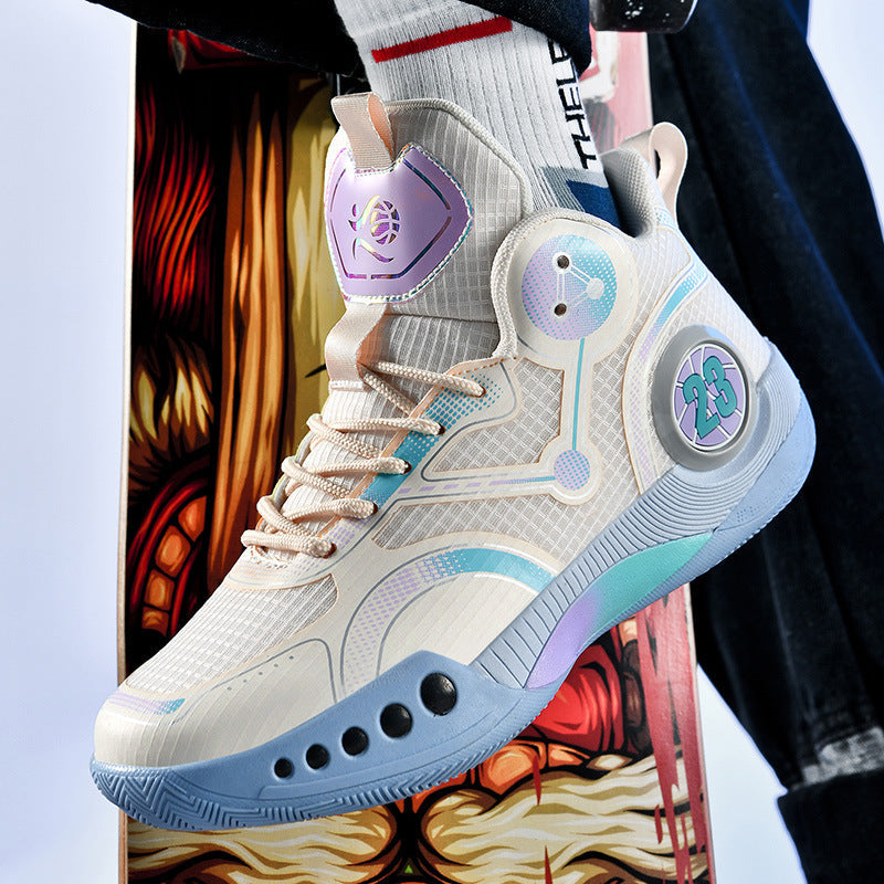 Damen Sportliche Basketball-Schuhe mit atmungsaktiver Oberflächenstruktur und innovativer Dämpfungstechnologie R&B