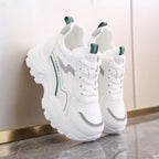 Damen Sportliche Sneakers mit elastischem Obermaterial und gepolsterter Sohle