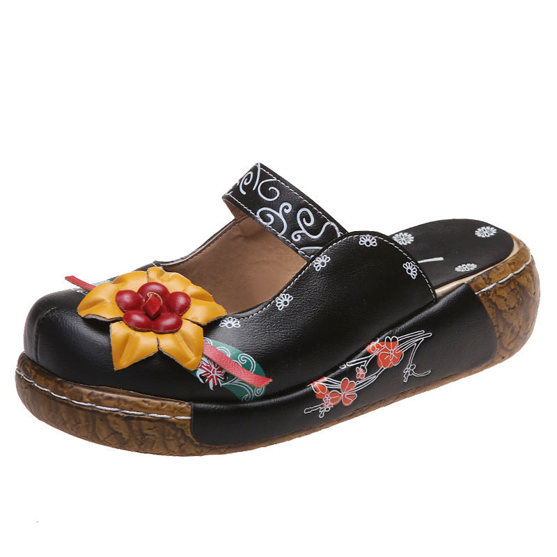 Damen Komfortable und florale Clogs R&B