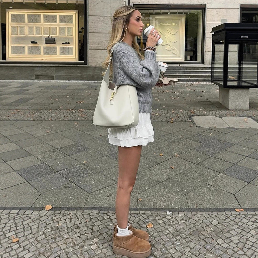 Damen kuscheliger Strickcardigan R&B