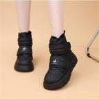 Damen Winterliche Sneaker Stiefel mit isolierendem Innenfutter und praktischem Klettverschluss R&B