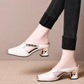 Damen Modische Clogs mit elegantem Glanz-Detail und bequemer Laufsohle R&B