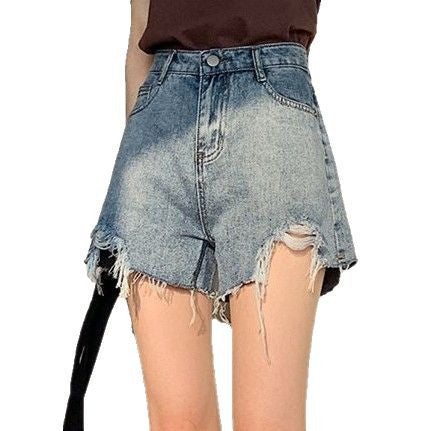 Damen Jeans-Shorts im trendigen Destroyed-Look R&B