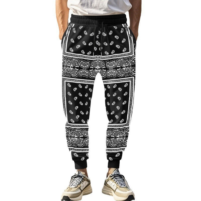 Herren unkomplizierte Jogginghose im Bandana-Stil