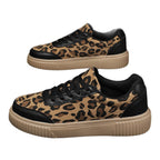 Damen Trendige Sneaker mit Tierdruck und bequemer Sohle
