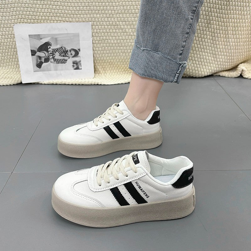Damen Plateau Sneakers mit elegantem Design und rutschfester Sohle R&B