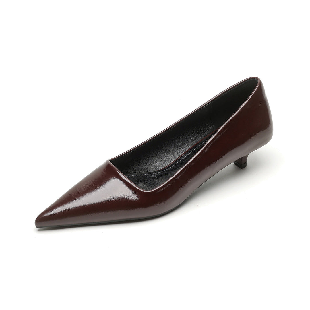 Damen elegante spitze Pumps mit komfortablem Blockabsatz R&B