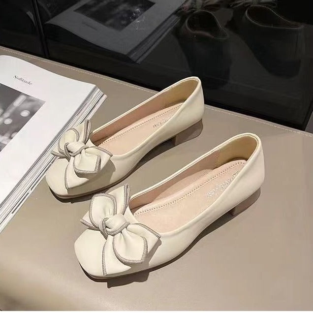 Damen Ballerinas mit dekorativem Schleifen-Design und hochwertigem Kunstleder R&B