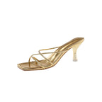 Damen elegante Mules mit filigranem Riemendesign R&B