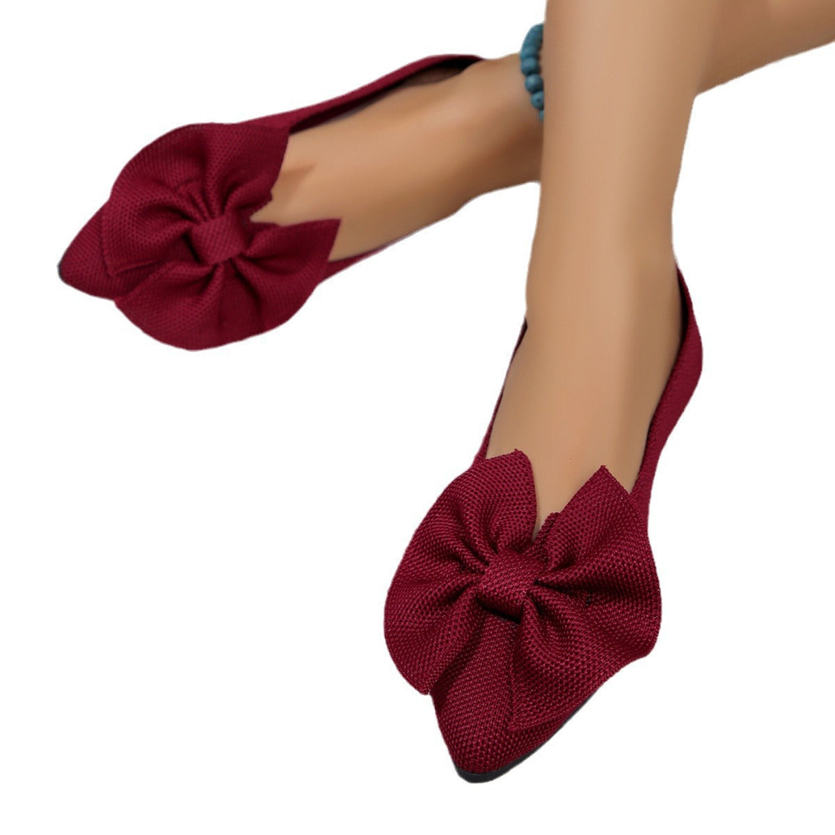 Damen Ballerinas mit dekorativem Schleifendetail und bequemem Fußbett R&B