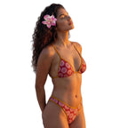 Damen Triangel-Bikini mit verspieltem Blumendesign R&B