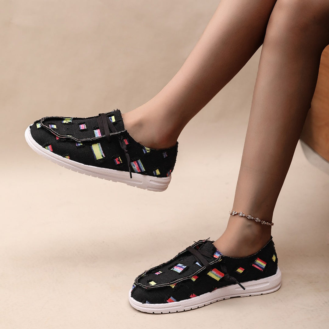 Damen Modische Sneaker mit einzigartigem Muster R&B