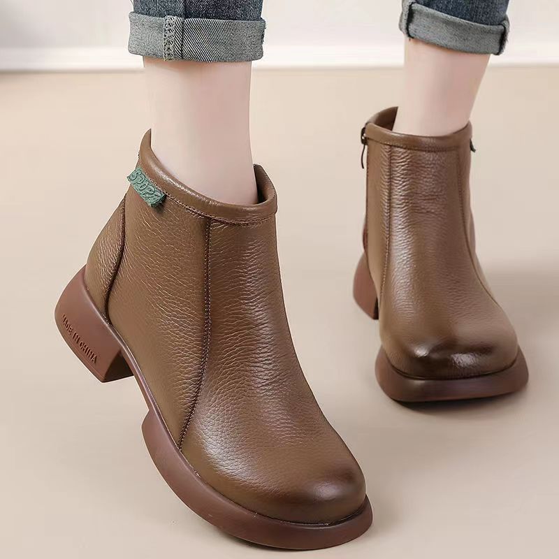 Damen Elegante und komfortable Ankle Boots mit praktischem Reißverschluss und trendigem Design