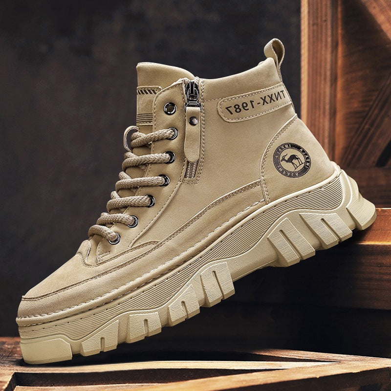 Damen Modische High-Top Stiefel mit robustem Profil und innovativem Verschlusssystem R&B