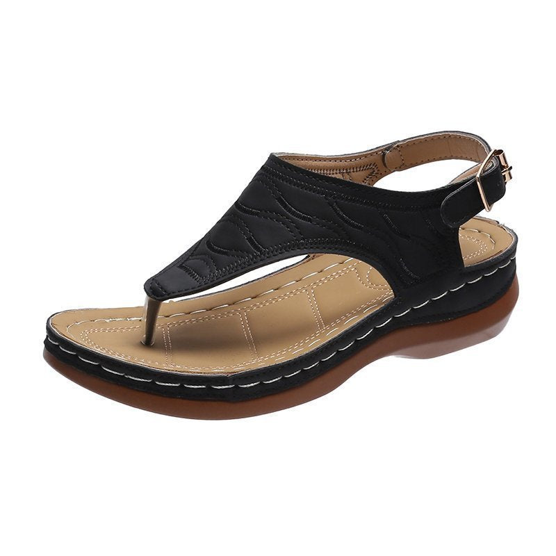 Damen Sommer-Sandaletten mit ergonomischem Fußbett und verstellbarem Riemendesign R&B