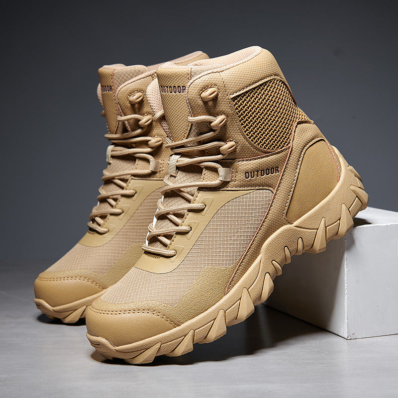 Herren Tactical Stiefel mit strapazierfähigem Obermaterial und rutschfester Sohle R&B