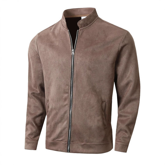 Herren Fleecejacke mit Stehkragen und seitlichen Taschen R&B