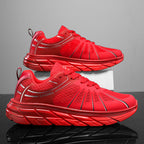 Damen Sportliche Laufschuhe mit atmungsaktiver Mesh-Oberfläche und dämpfender Sohle R&B
