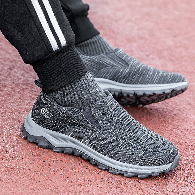 Damen Slip-On Sport-Sneaker mit atmungsaktivem Mesh-Obermaterial R&B