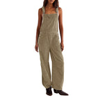 Damen Latzhose Cord weit geschnitten