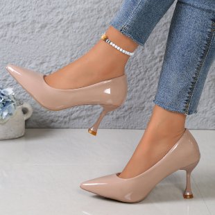 Damen Lackleder Stiletto-Pumps mit eleganter Absatzgestaltung R&B