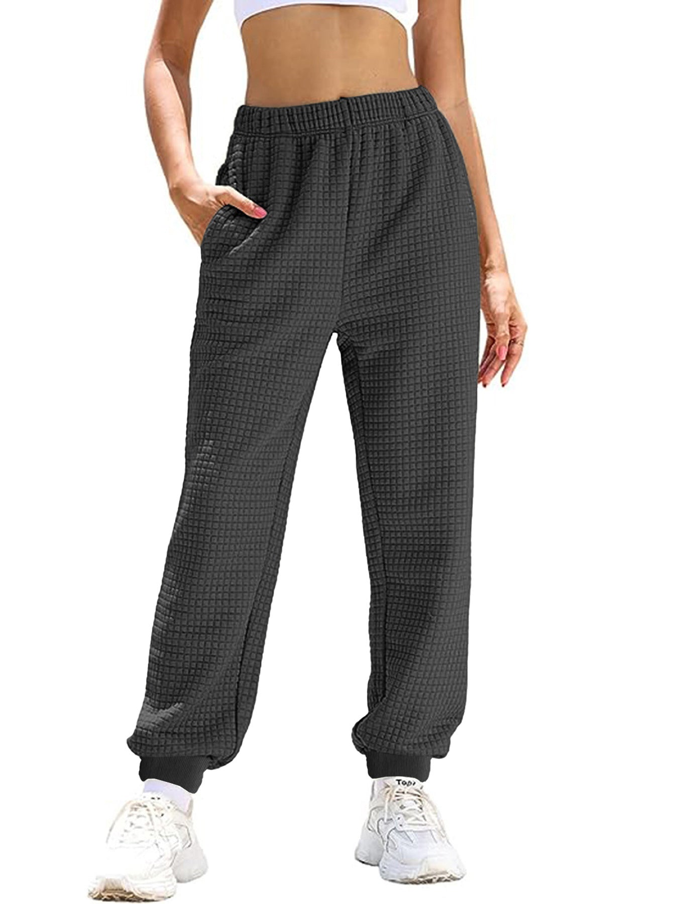 Damen Freizeit-Hose mit elastischem Bund und praktischen Taschen R&B