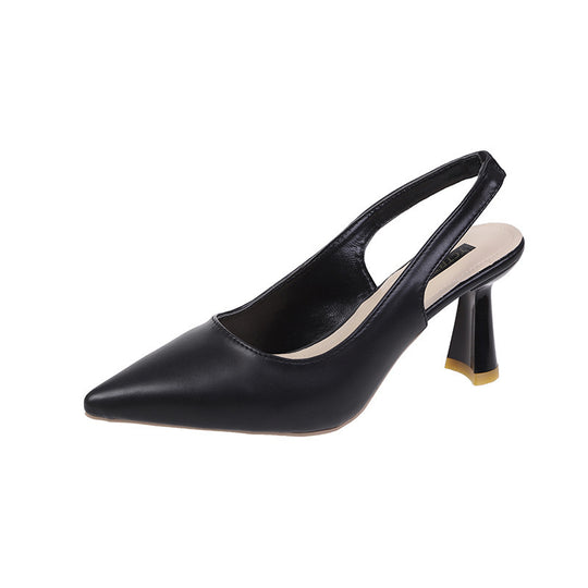 Damen Slingback Pumps mit elegantem Blockabsatz und spitz zulaufender Form R&B