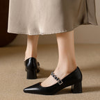 Damen Glamouröse Slingback-Pumps mit funkelnder Schnallen-Applikation