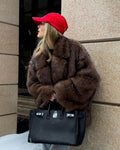 Damen Plüschjacke R&B