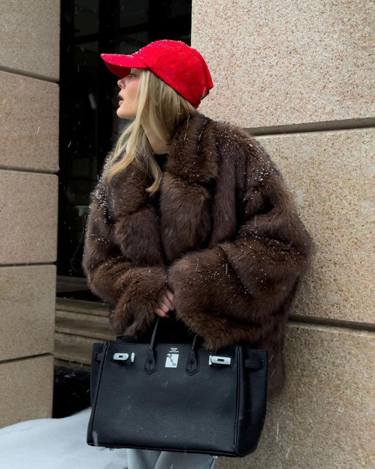 Damen Plüschjacke R&B