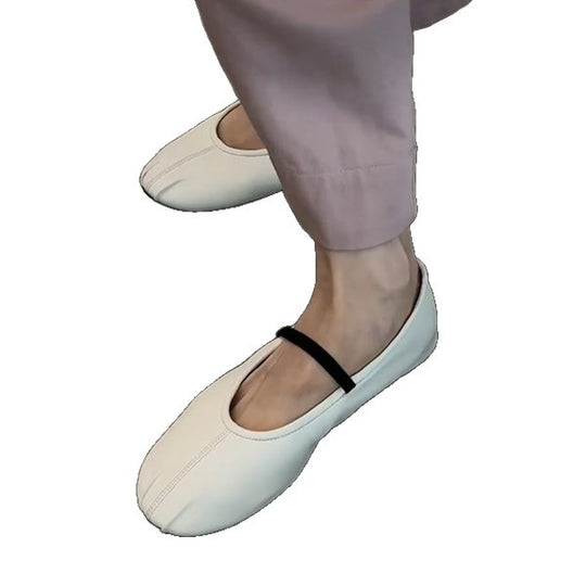 Damen Bequeme Ballerinas mit elastischem Riemen und weichem Innenfutter R&B
