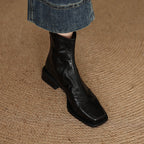 Damen elegante Ankle Boots mit modischer Metalloberfläche R&B